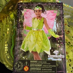 Kid's Teetot & Co Green Pixie Fairy Costume - Size Large - 7/8